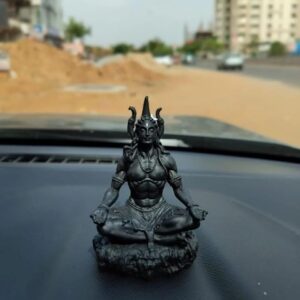 Hindu Religious Statue of Adiyogi for Car Dashboard